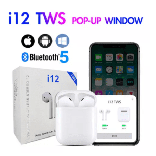 Fone de Ouvido Wireless i12 TWS - Image 4