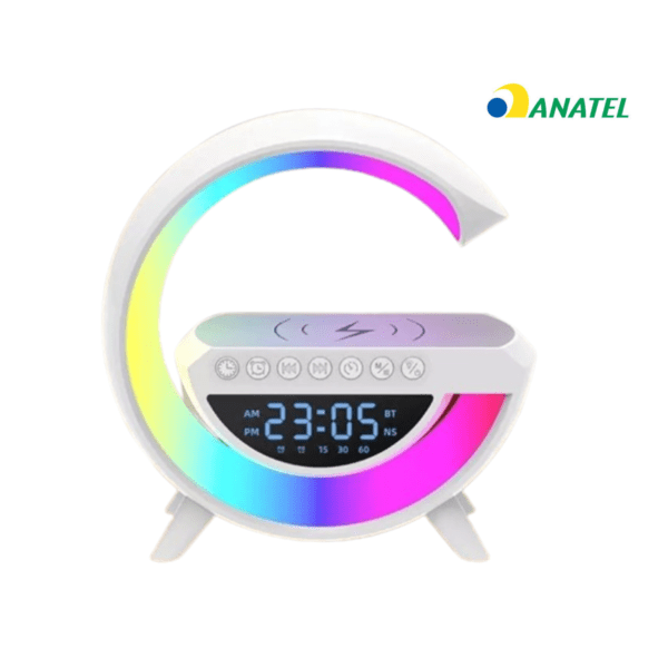 Luminaria G-Speaker Multifuncional Smart Station Led Caixa De Som Relógio