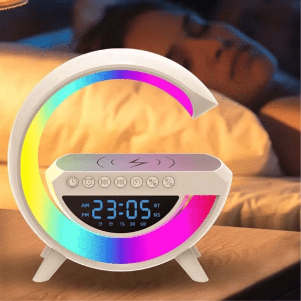 Luminaria G-Speaker Multifuncional Smart Station Led Caixa De Som Relógio - Image 2