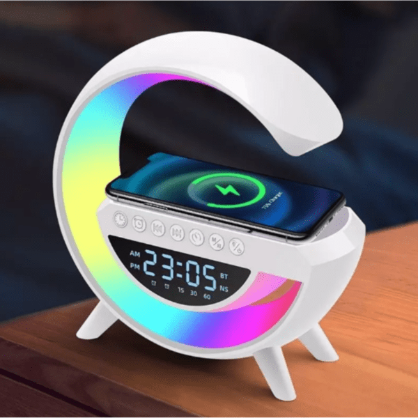 Luminaria G-Speaker Multifuncional Smart Station Led Caixa De Som Relógio - Image 8