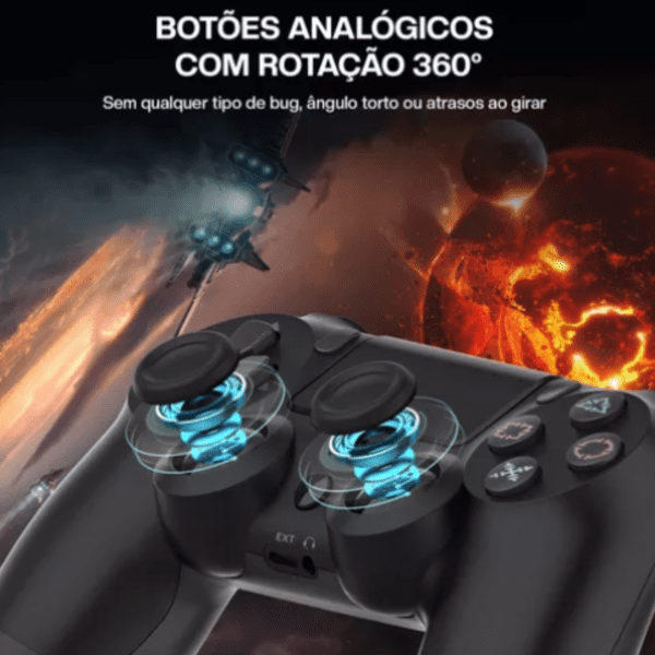 Controle Sem Fio Para Playstation 4 PC Wireless Bluetooth 5.0 - Image 4